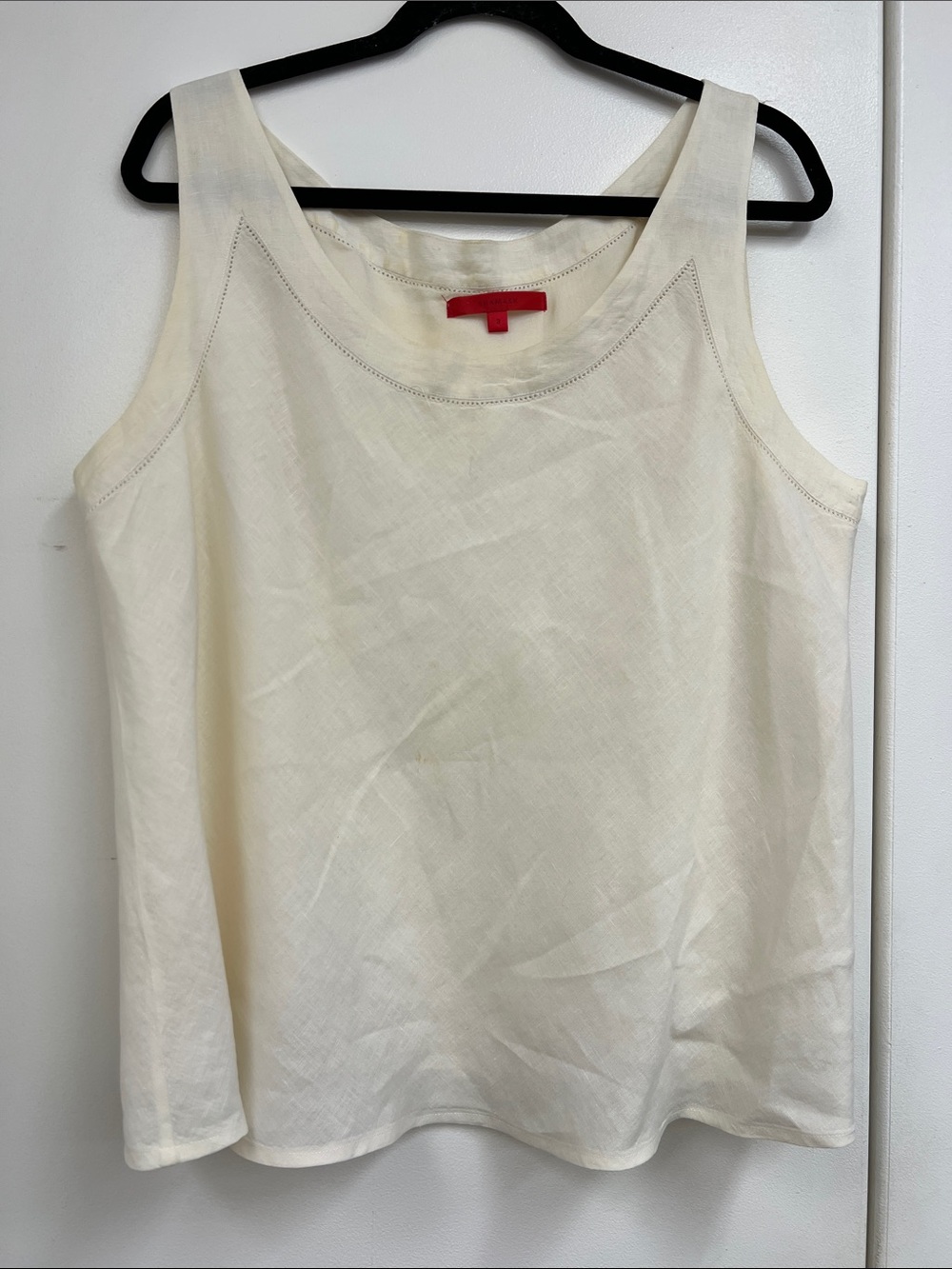Shamask Women's Tank Top - Lightweight Linen Summertime Shirt Blouse Staple